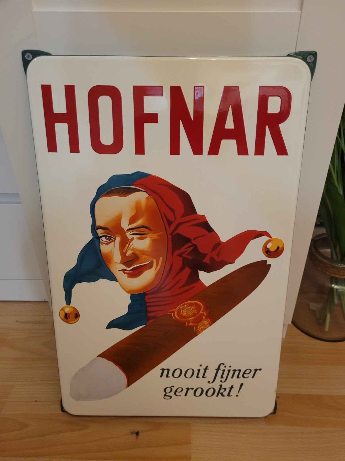 hofnar emaille bord, Ophalen of Verzenden, Reclamebord