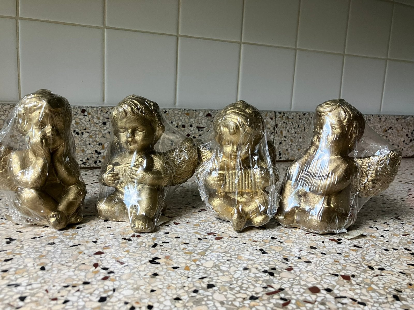 4x Engel Kaars (12 cm), één koop, Diversen, Ophalen of Verzenden, Nieuw