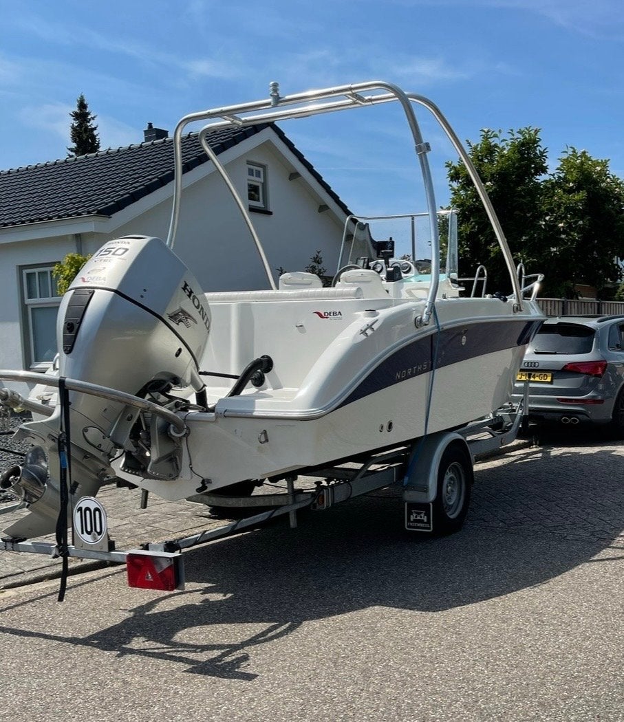 Northstar 190cc Console boot Honda 150 pk vtec met trailer!, Overige merken, Gebruikt, Buitenboordmotor, Trailer
