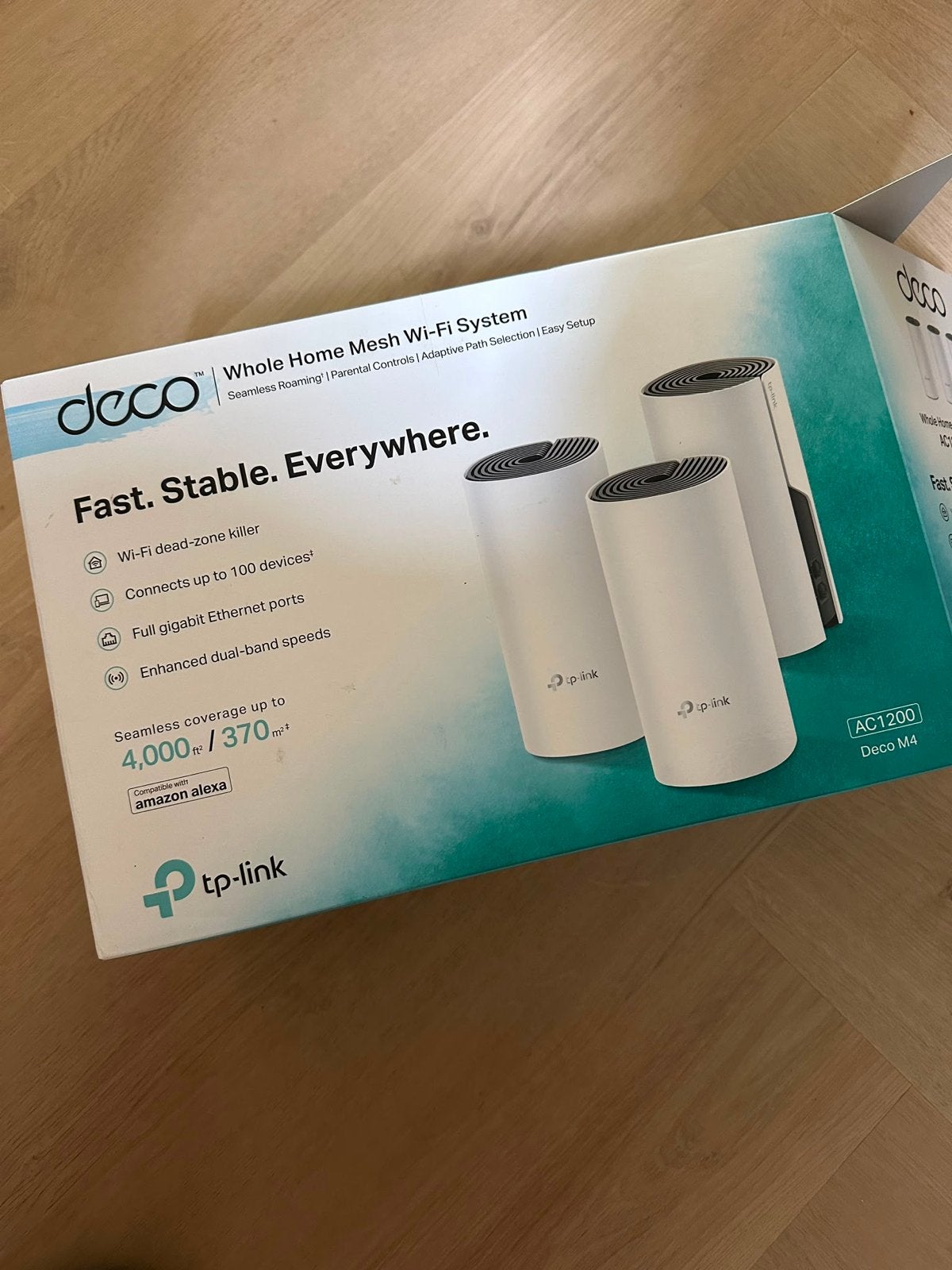 TP-Link Deco M4 AC1200 Mesh Wi-Fi Systeem (3-pack), Ophalen of Verzenden, Gebruikt, Router