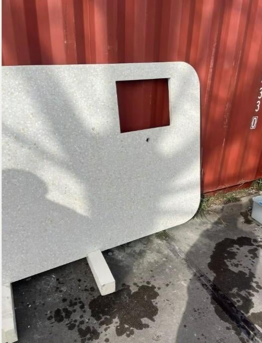 Terrazzo keukenblad – €300 (Nieuwprijs €2000), Ophalen, Overige kleuren, 75 cm of meer, Zo goed als nieuw