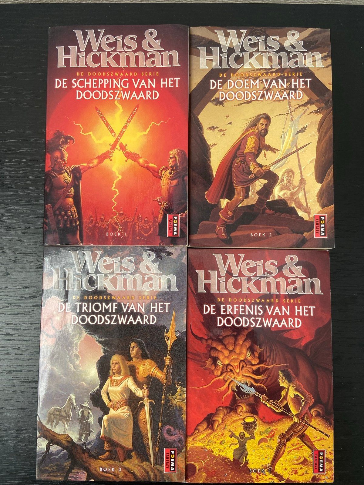 De Doodszwaard Serie 1-4 - Weis & Hickman Fantasy Boeken, Ophalen of Verzenden, Gelezen