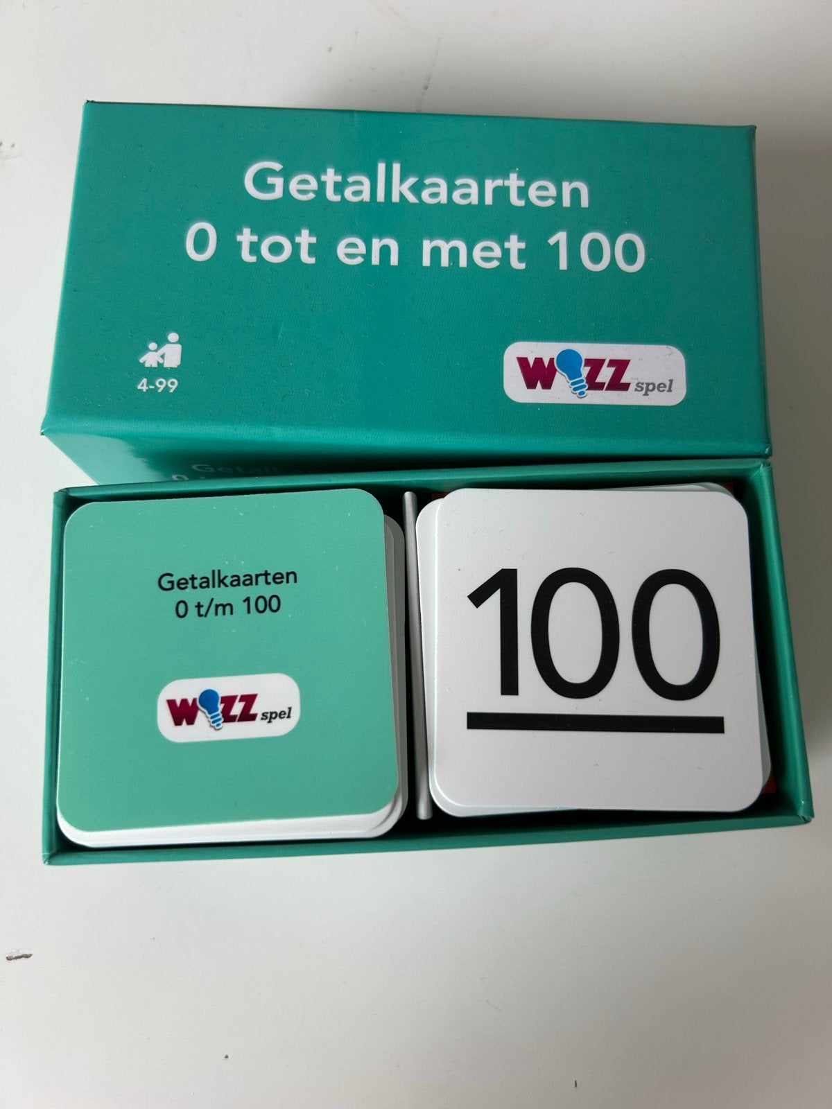 Wizz spel Getalkaarten 0 t/m 100, Een of twee spelers, Ophalen of Verzenden, Zo goed als nieuw