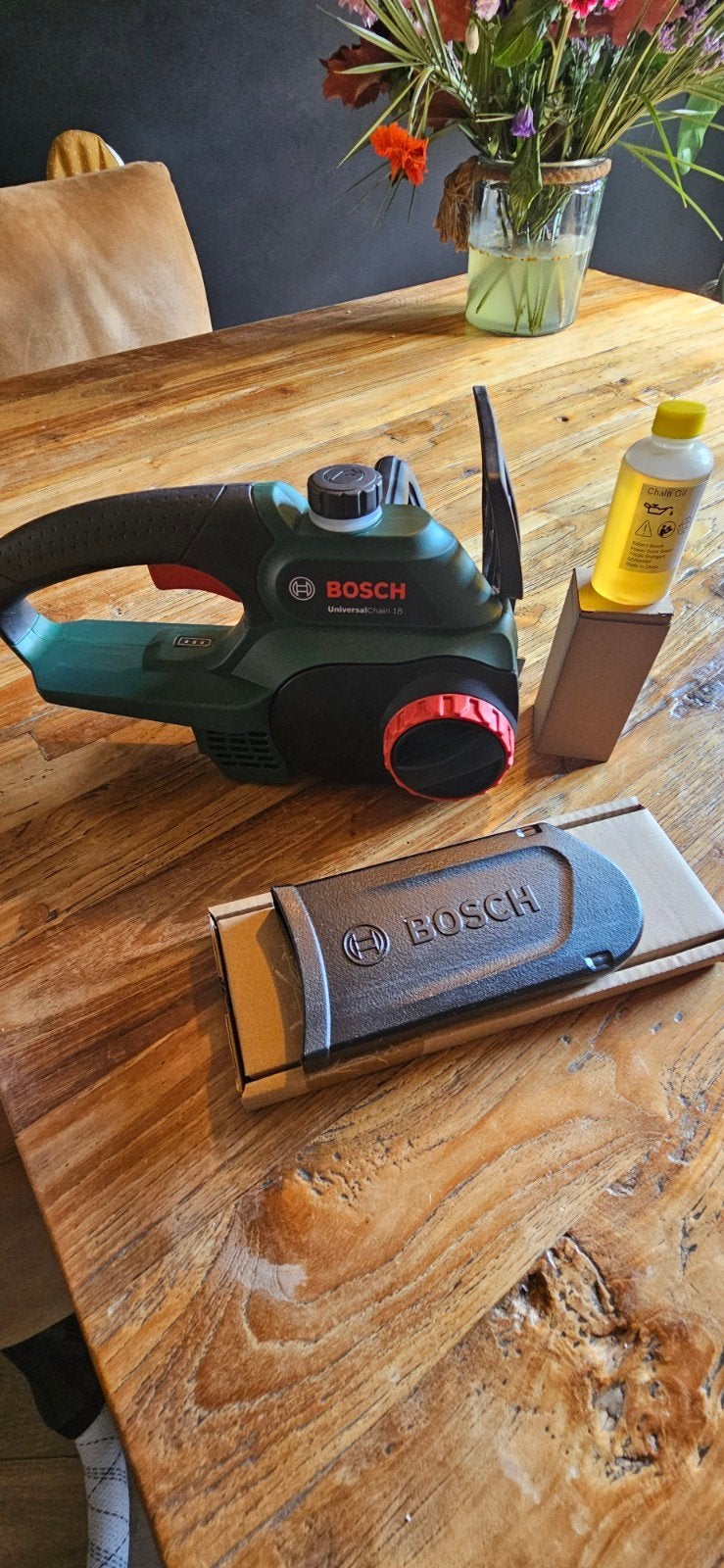 Bosch UniversalChain 18 Accu Kettingzaag, Ophalen of Verzenden, Nieuw, Takkenzaag, Bosch