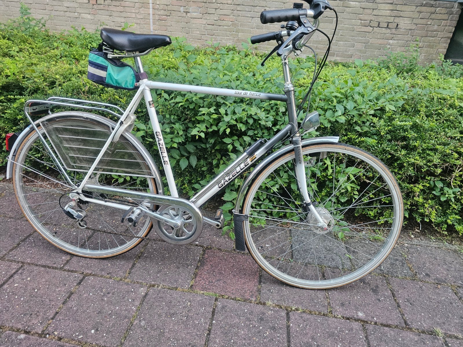 Zeer Nette Gazelle tour de France Herenfiets, Ophalen, Versnellingen, Zo goed als nieuw, 61 tot 65 cm