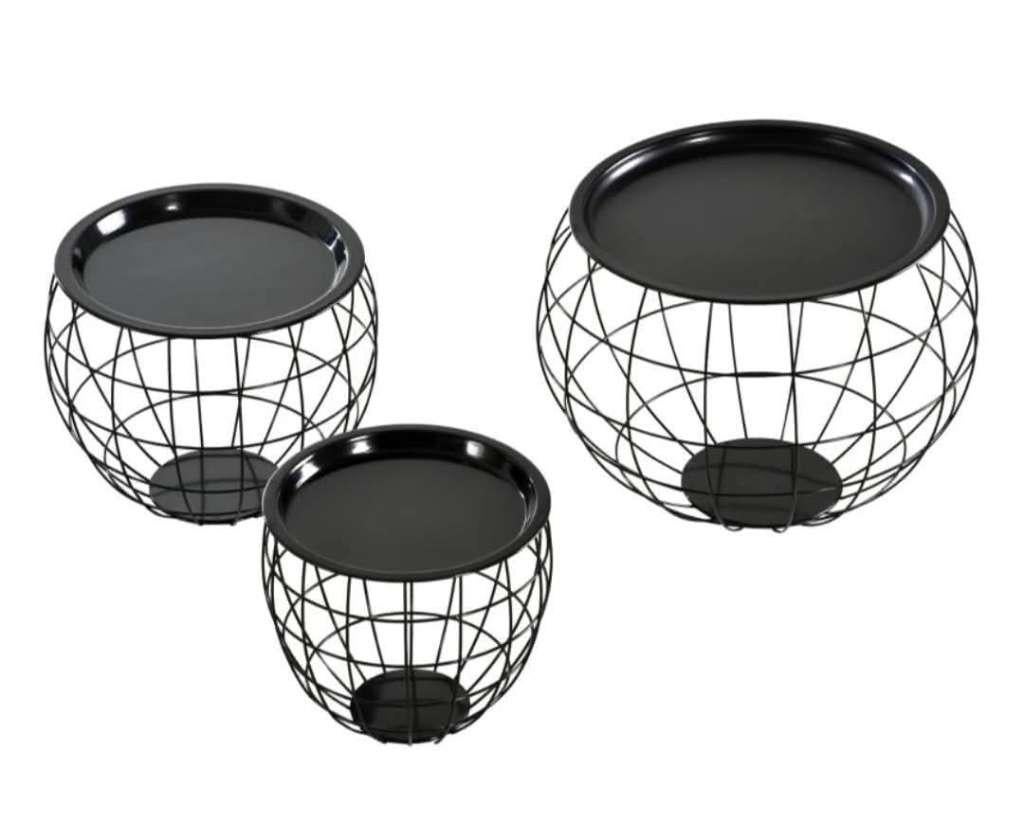 Salon tafel set nieuw, Ophalen, 50 tot 100 cm, Rond, Nieuw