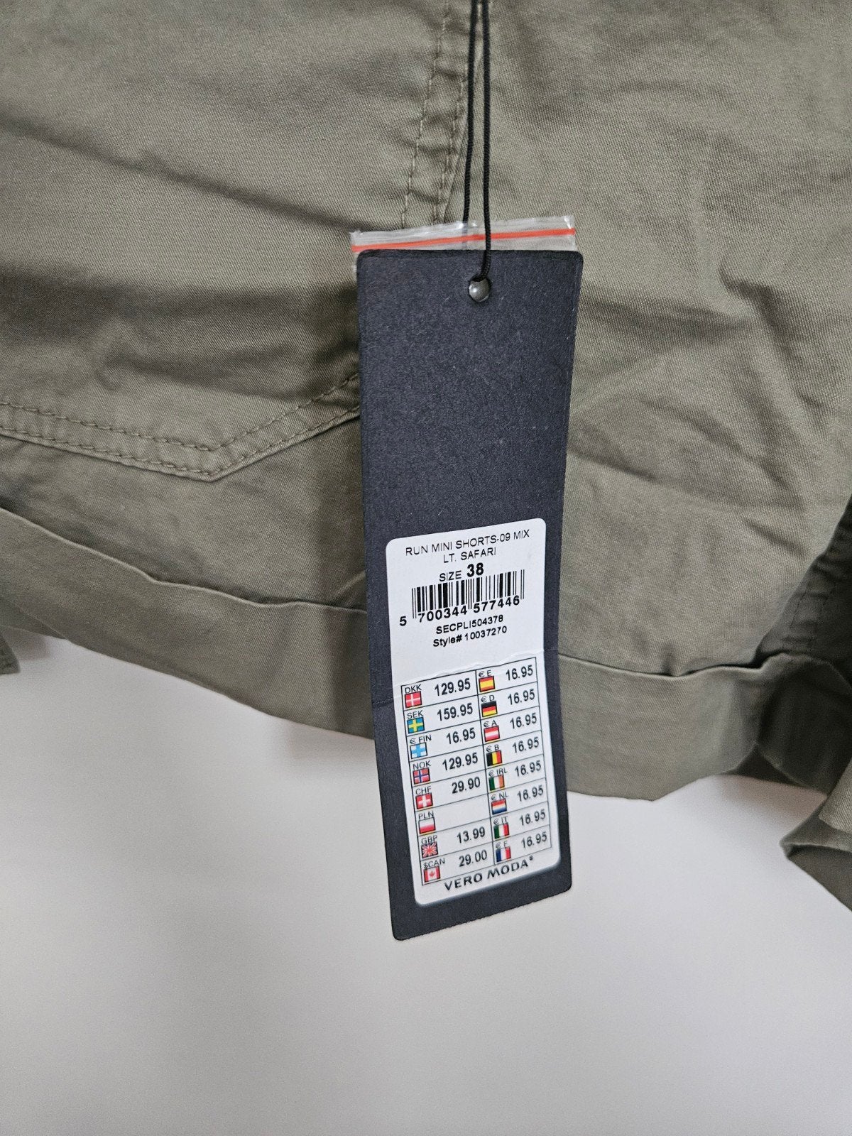 Vero Moda Safari Mini Shorts Maat 38, Maat 38/40 (M), Kort, Vero Moda, Nieuw