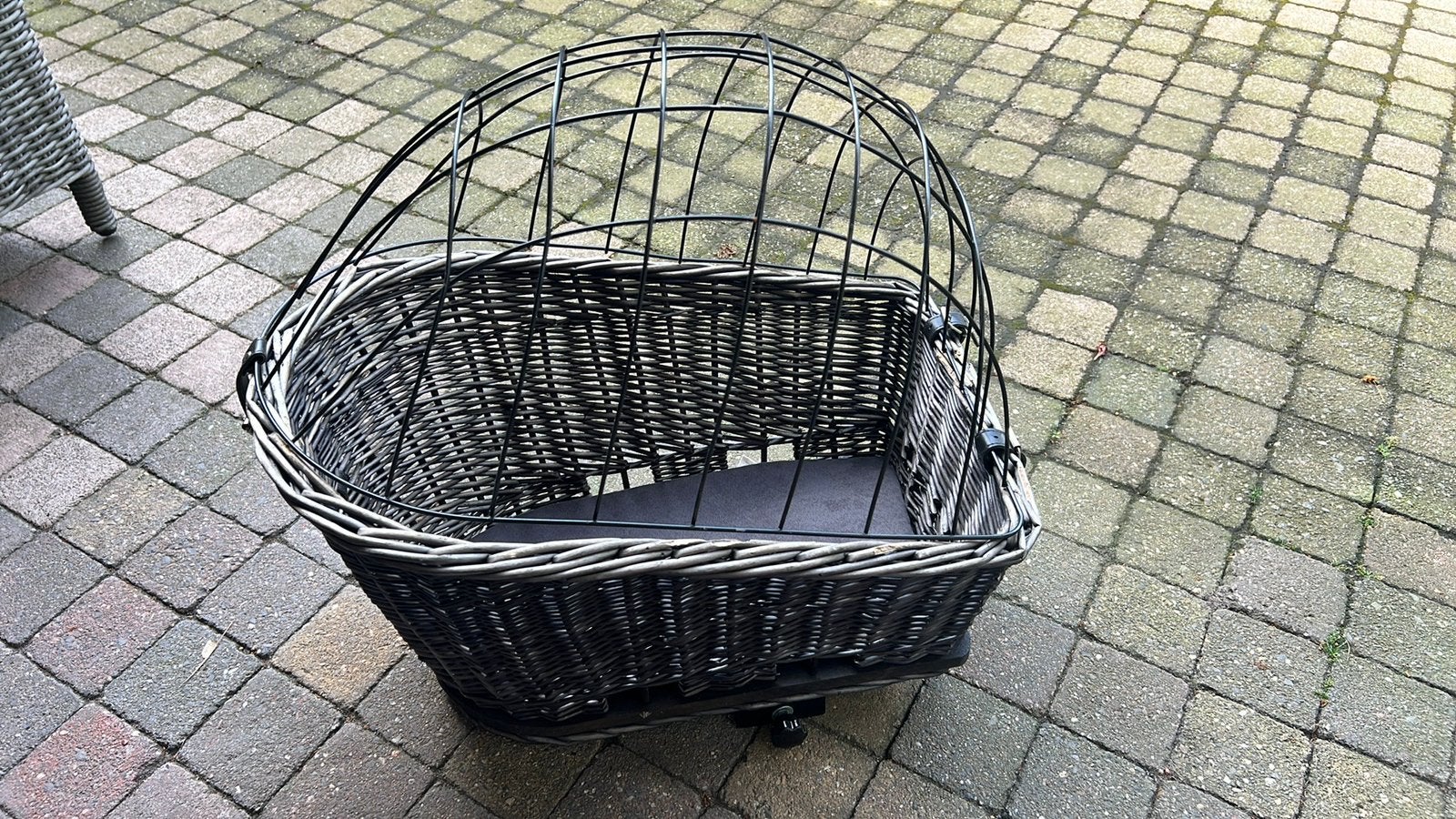 Hondenmand voor achterop de bagagedrager, Ophalen, Gebruikt