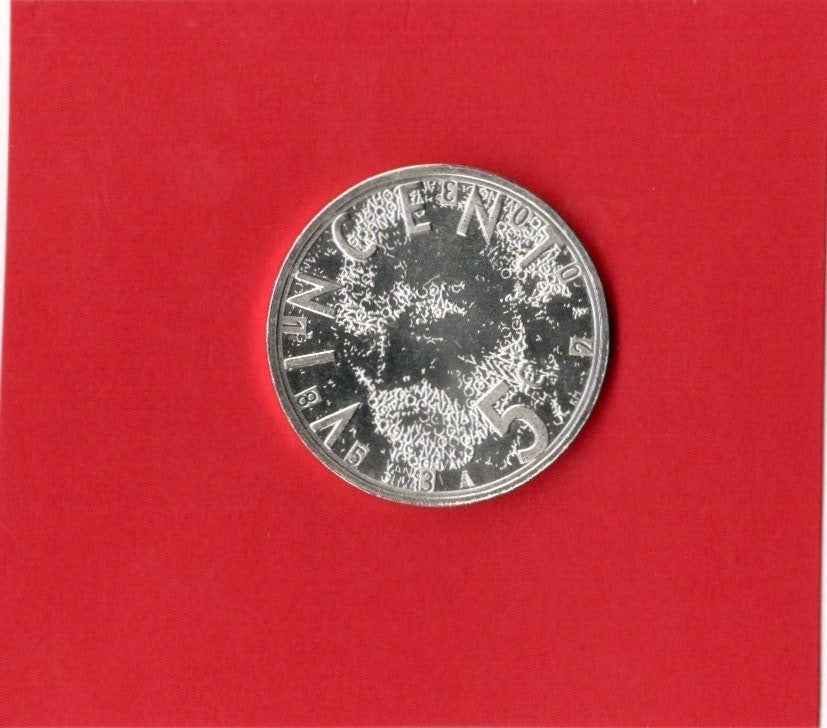 Van Gogh Vijfje , 5 euro 2003, zilver., Verzenden, Koningin Beatrix, Zilver, Euro's