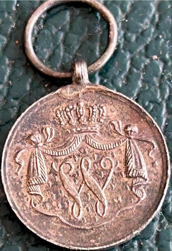 Nederland Onderscheidingsteken 1825 Langdurige Dienst Brons, Postzegels en Munten, Penningen en Medailles, Brons, Nederland, Ophalen of Verzenden