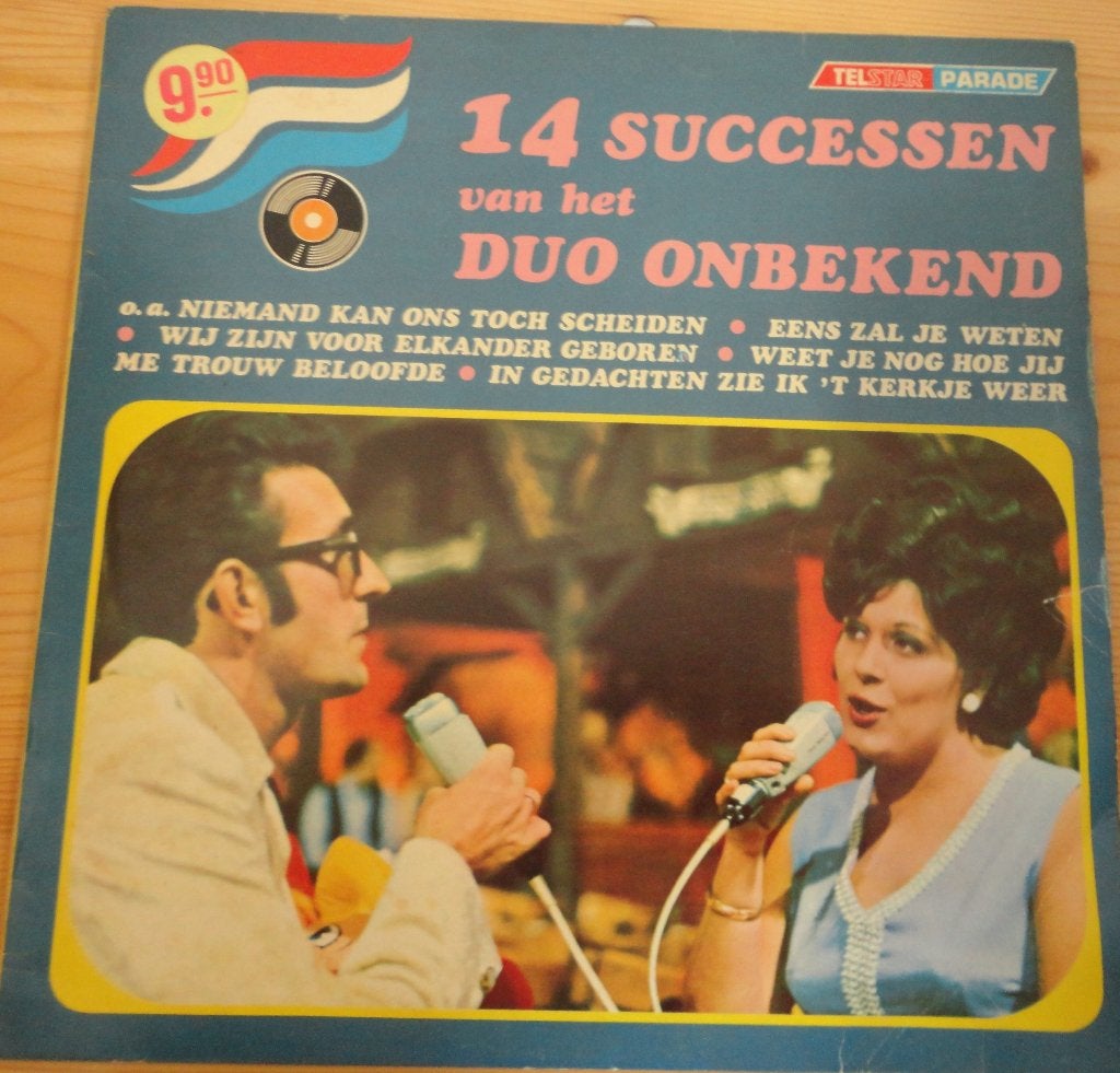 Duo Onbekend -14 successen (LP), Cd's en Dvd's, LP, Gebruikt, Ophalen of Verzenden, Levenslied of Smartlap