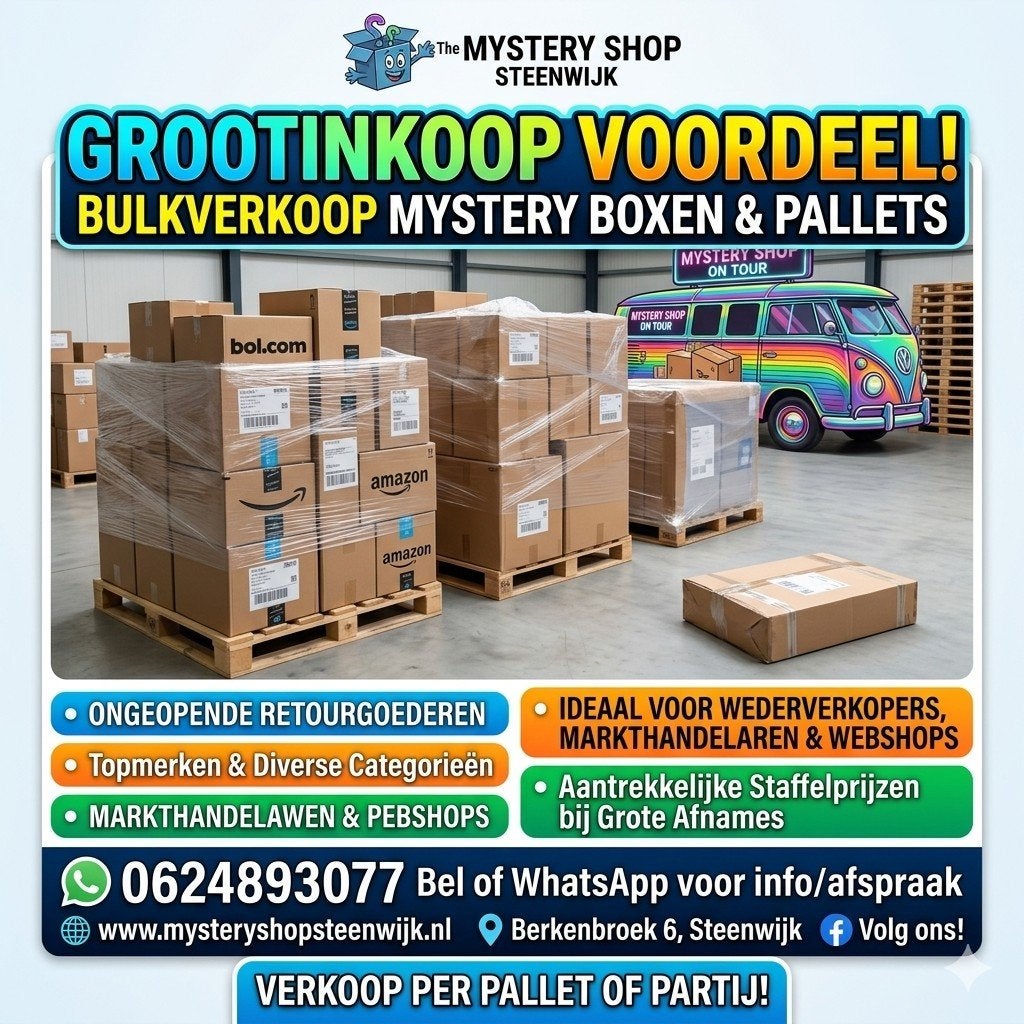 Bulk ongeopende retour- en overstockpakketten markt handel, Ophalen of Verzenden