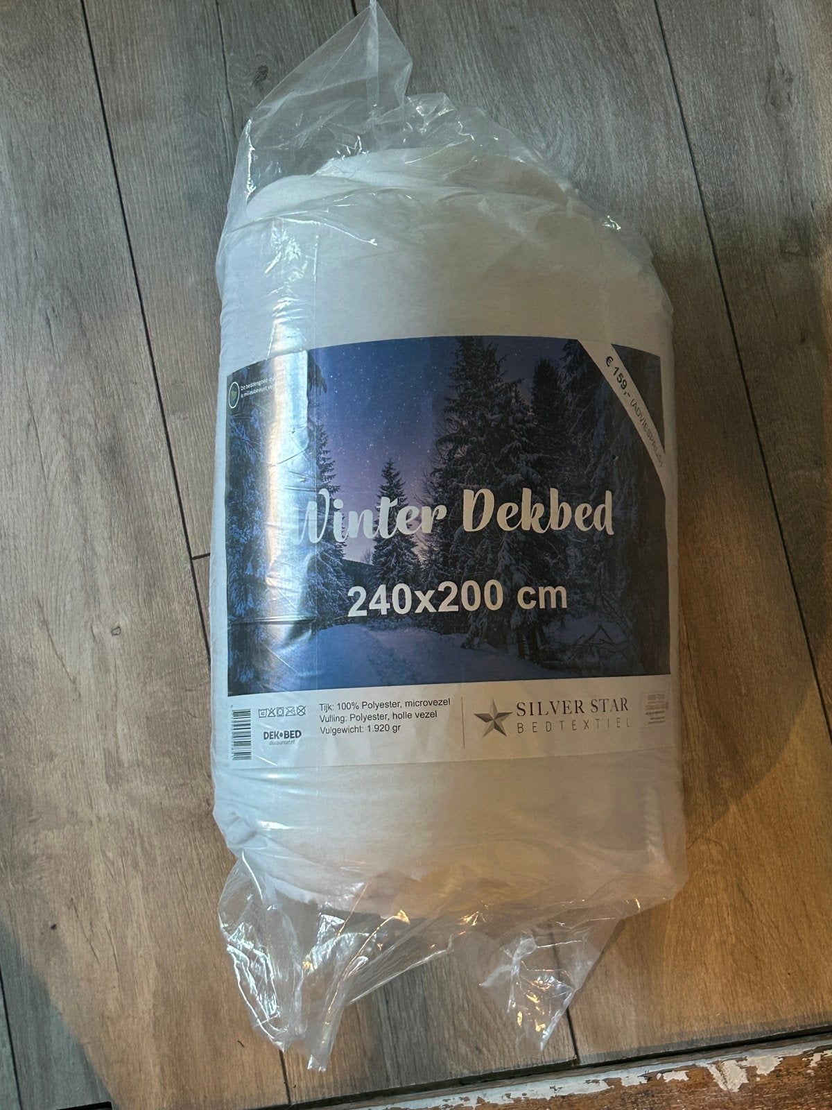 Nieuw Silver Star Winter Dekbed 240x200 cm, Wit, Ophalen of Verzenden, Deken of Dekbed, Nieuw