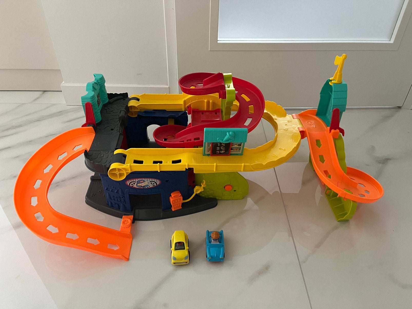 Fischer Price Little People Racebaan, Kinderen en Baby's, Speelgoed | Fisher-Price, Ophalen, Zo goed als nieuw, Speelset