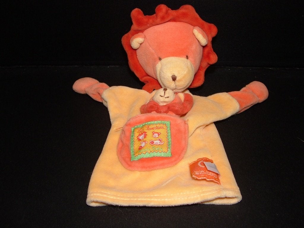 MOULIN ROTY LEEUW KNUFFELDOEKJE VELOURS ORANJE/GEEL, Ophalen of Verzenden, Nieuw, Overige typen
