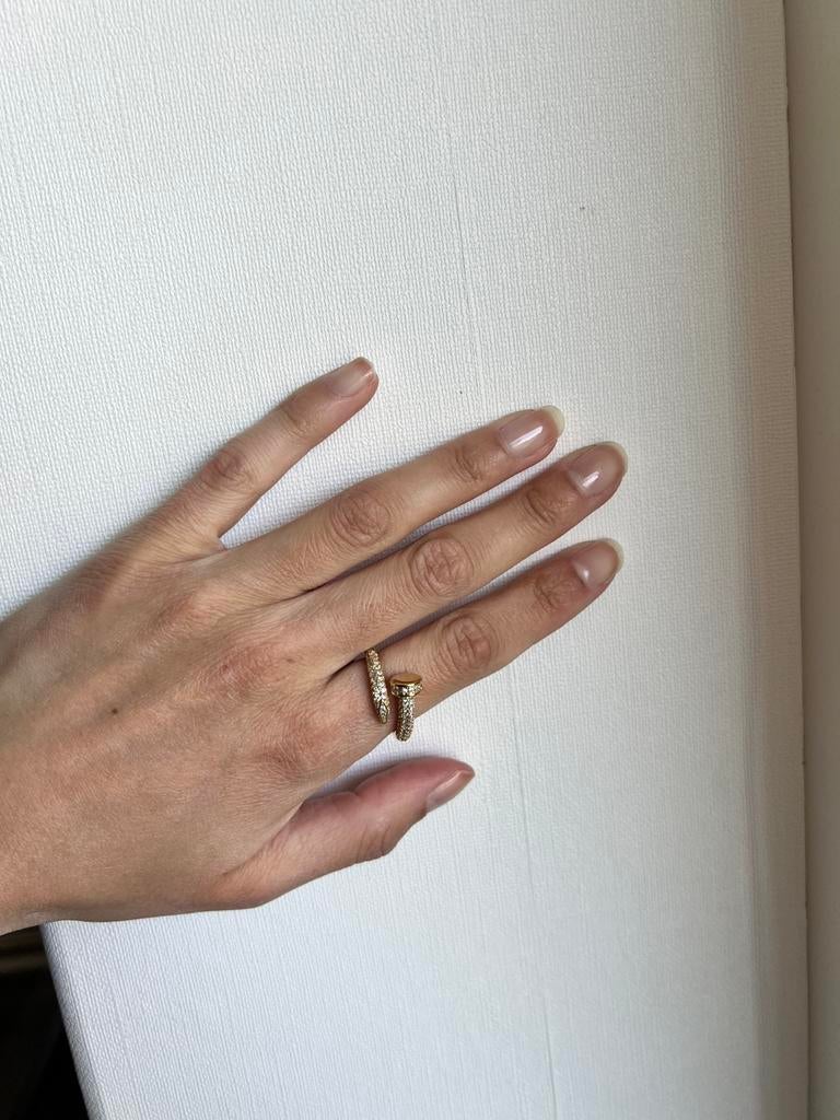 Cartier spijker ring goud met steentjes maat 56, 33 - 40 uur, Overige niveaus, Vanaf 10 jaar, Overige vormen