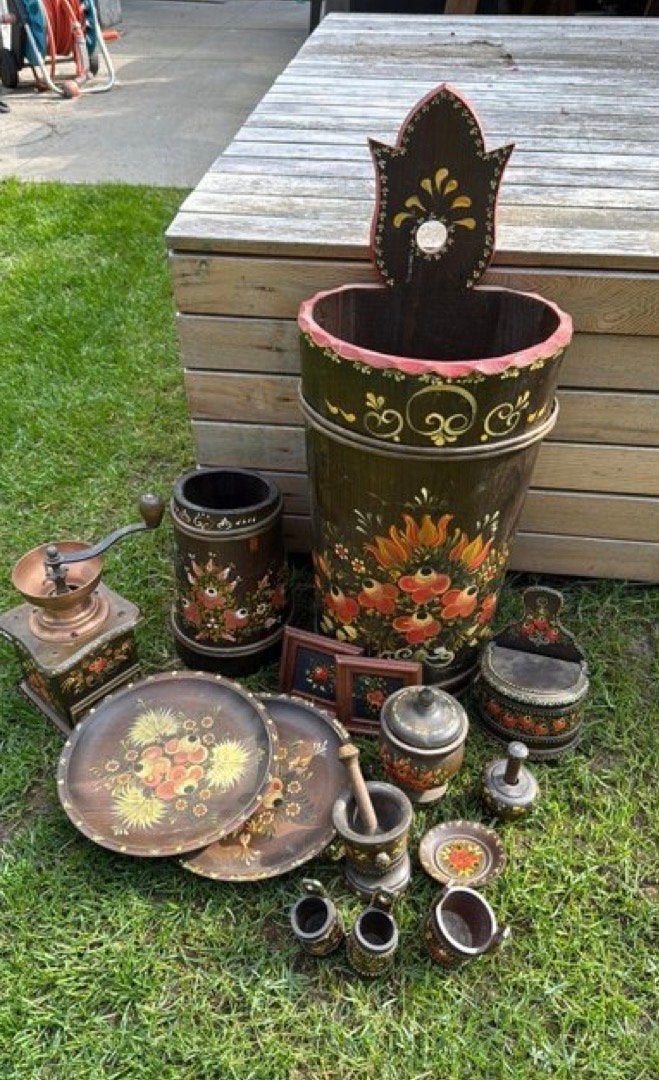 Handgeschilderde Beierse Volkskunst Collectie, Ophalen of Verzenden