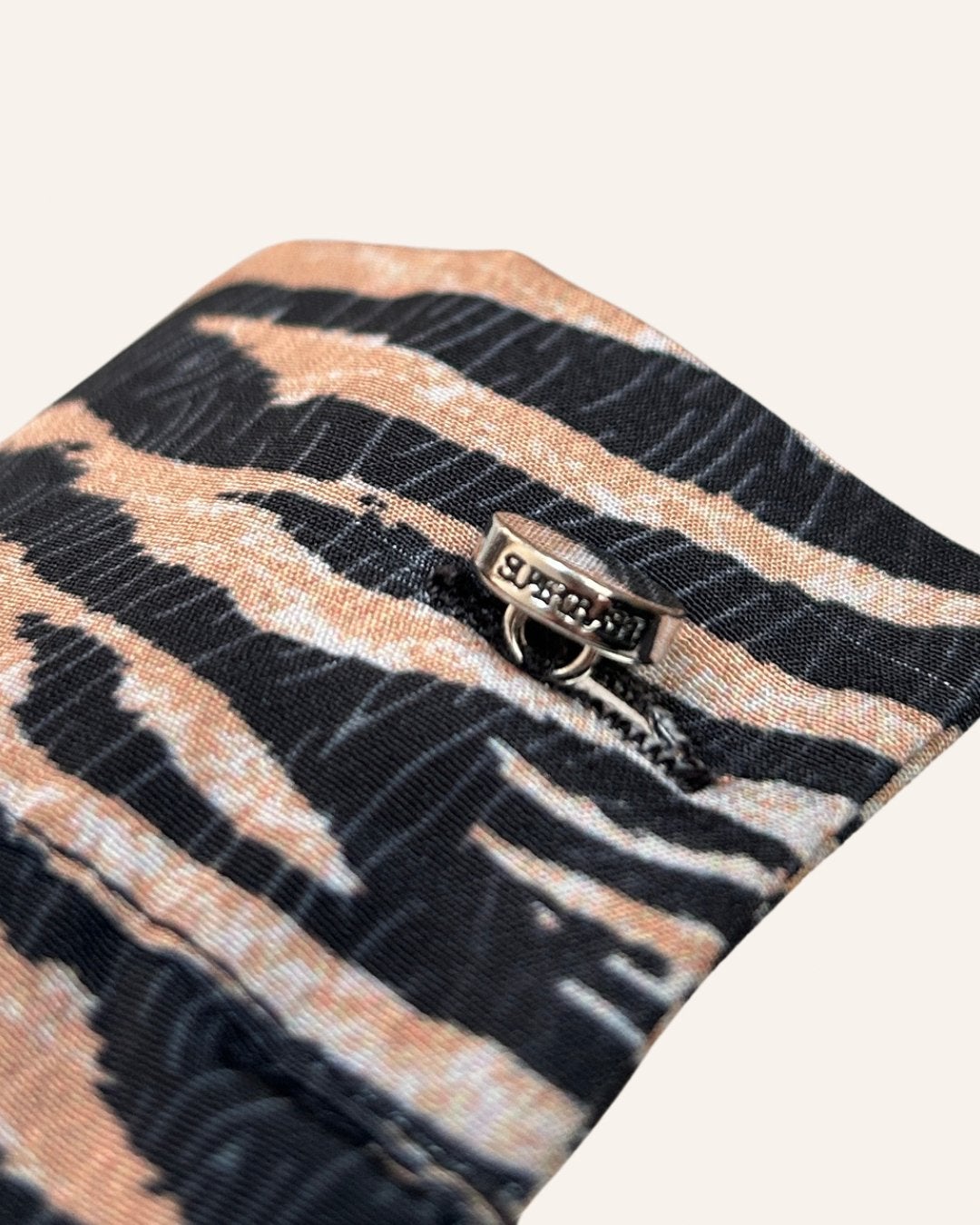 SuperTrash blouse maat 36/S – camel zwarte tijgerprint, Ophalen of Verzenden, Zo goed als nieuw, Maat 36 (S), Bruin