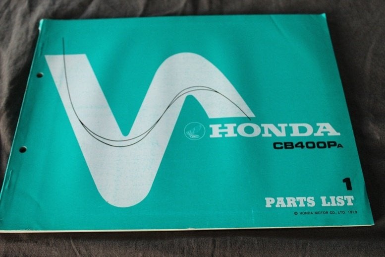 Honda CBR400F Endurance 1984 motorcycle parts list CB400P, Ophalen of Verzenden, Honda