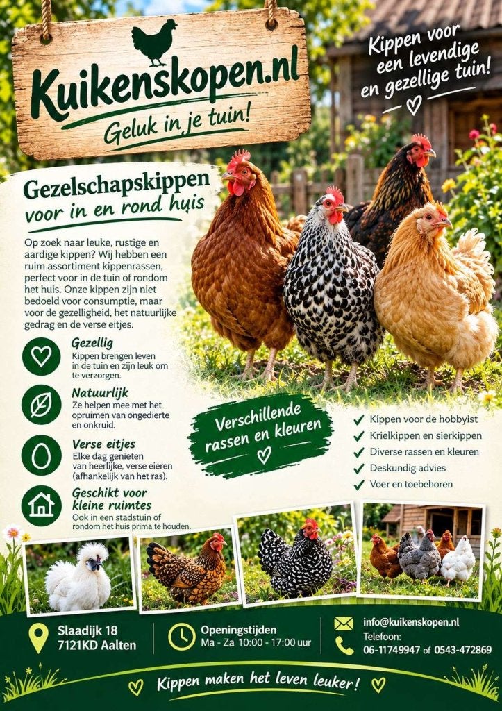 Vele soorten ras kippen op voorraad, Dieren en Toebehoren, Vrouwelijk, Kip
