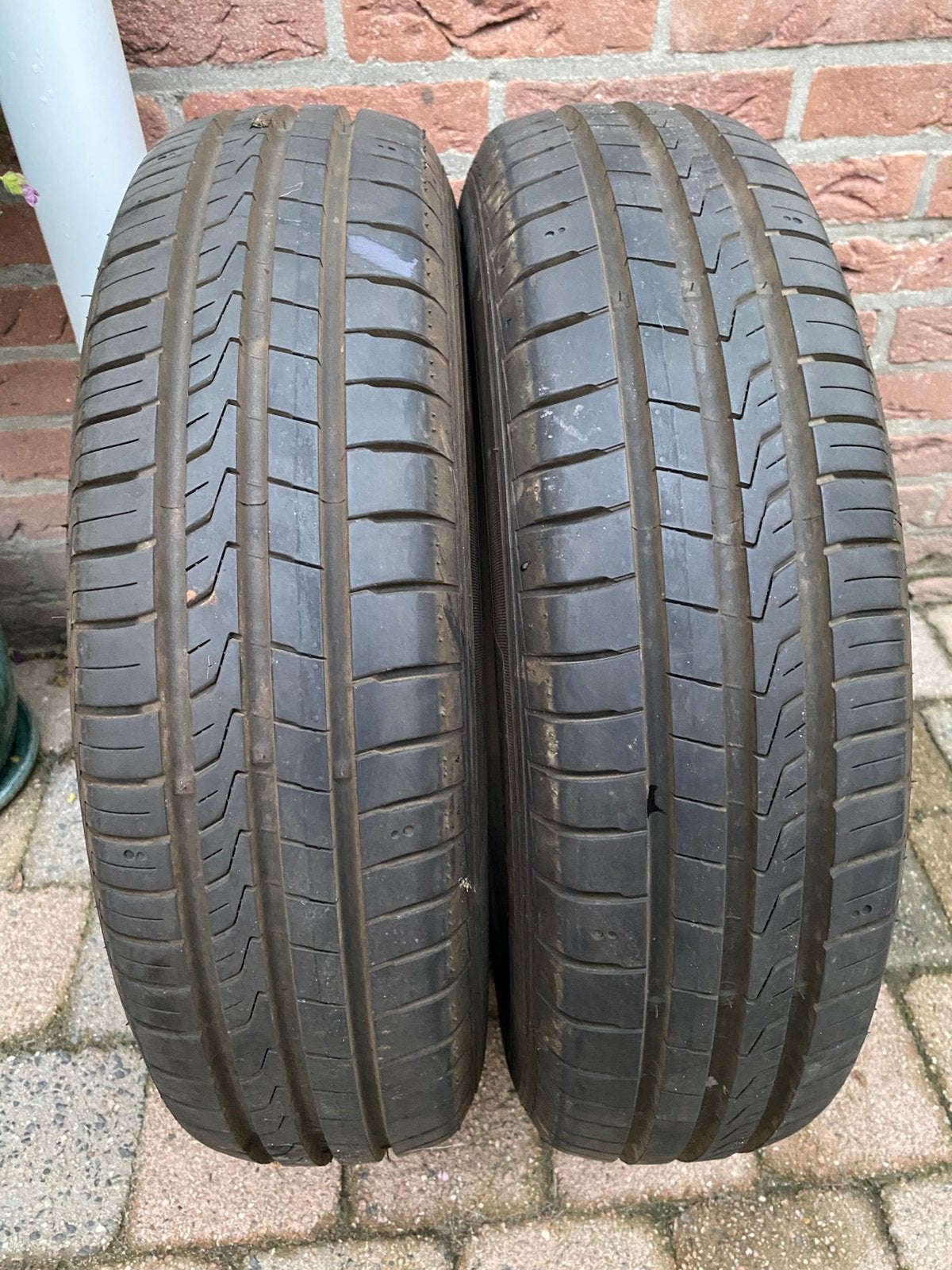 Aanhangwagen banden maat 165/80R13 (HANKOOK), Auto diversen, Aanhangwagen-onderdelen, Ophalen of Verzenden, Gebruikt