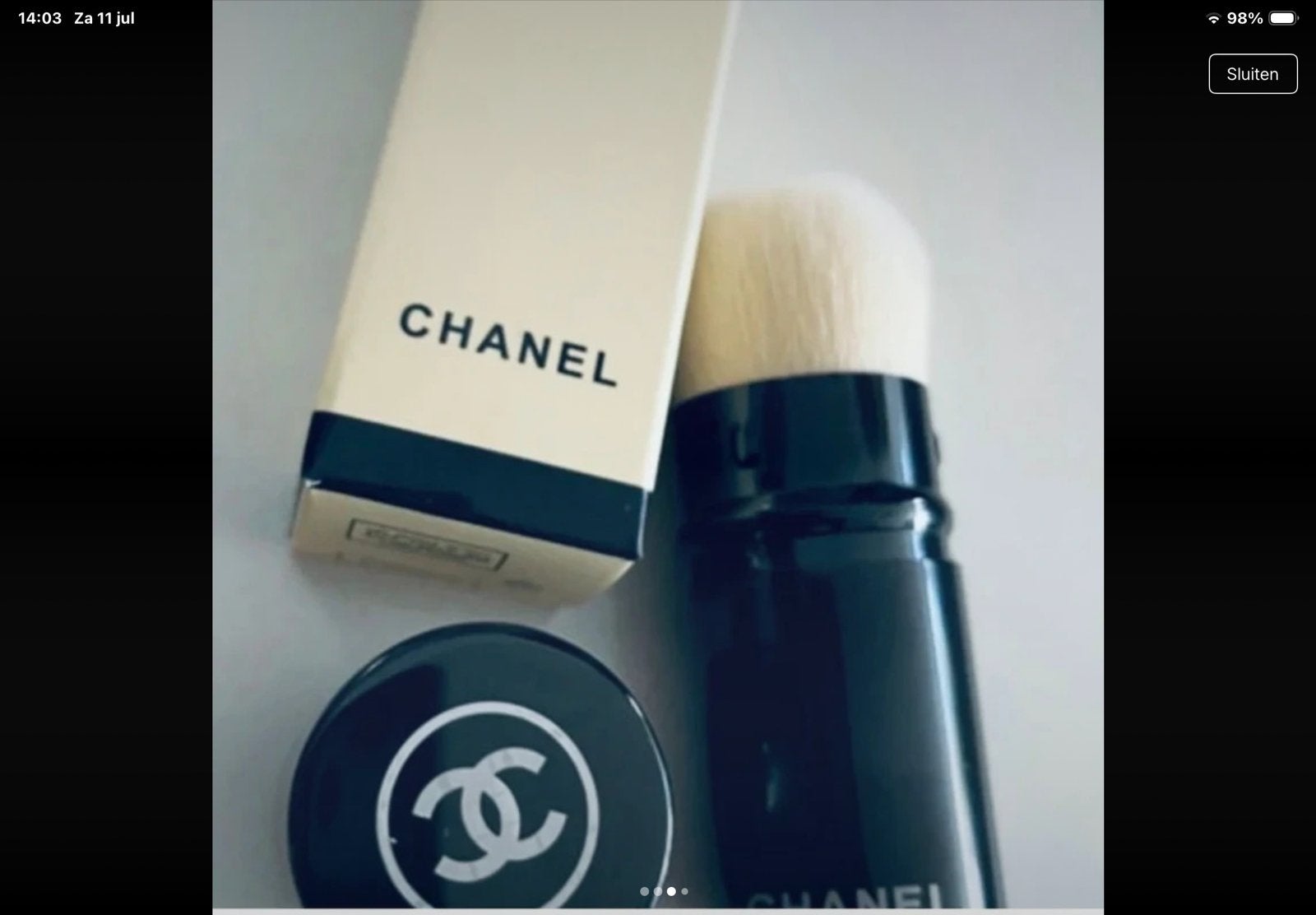 Chanel Les Beiges Retractable Kabuki Brush, Gehele gezicht, Zwart, Nieuw, Ophalen of Verzenden