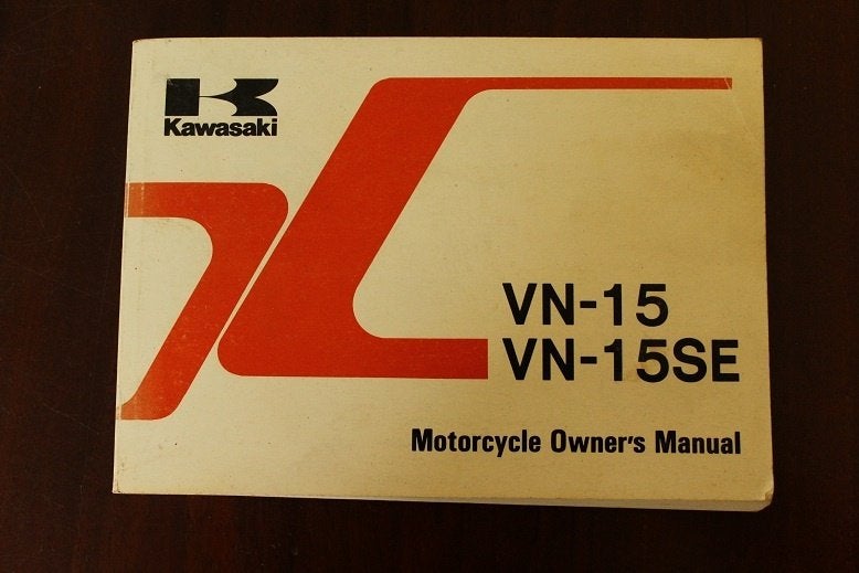 Kawasaki VN-15 VN-15SE 1991 motorcycle owner's manual VN1500, Ophalen of Verzenden, Kawasaki
