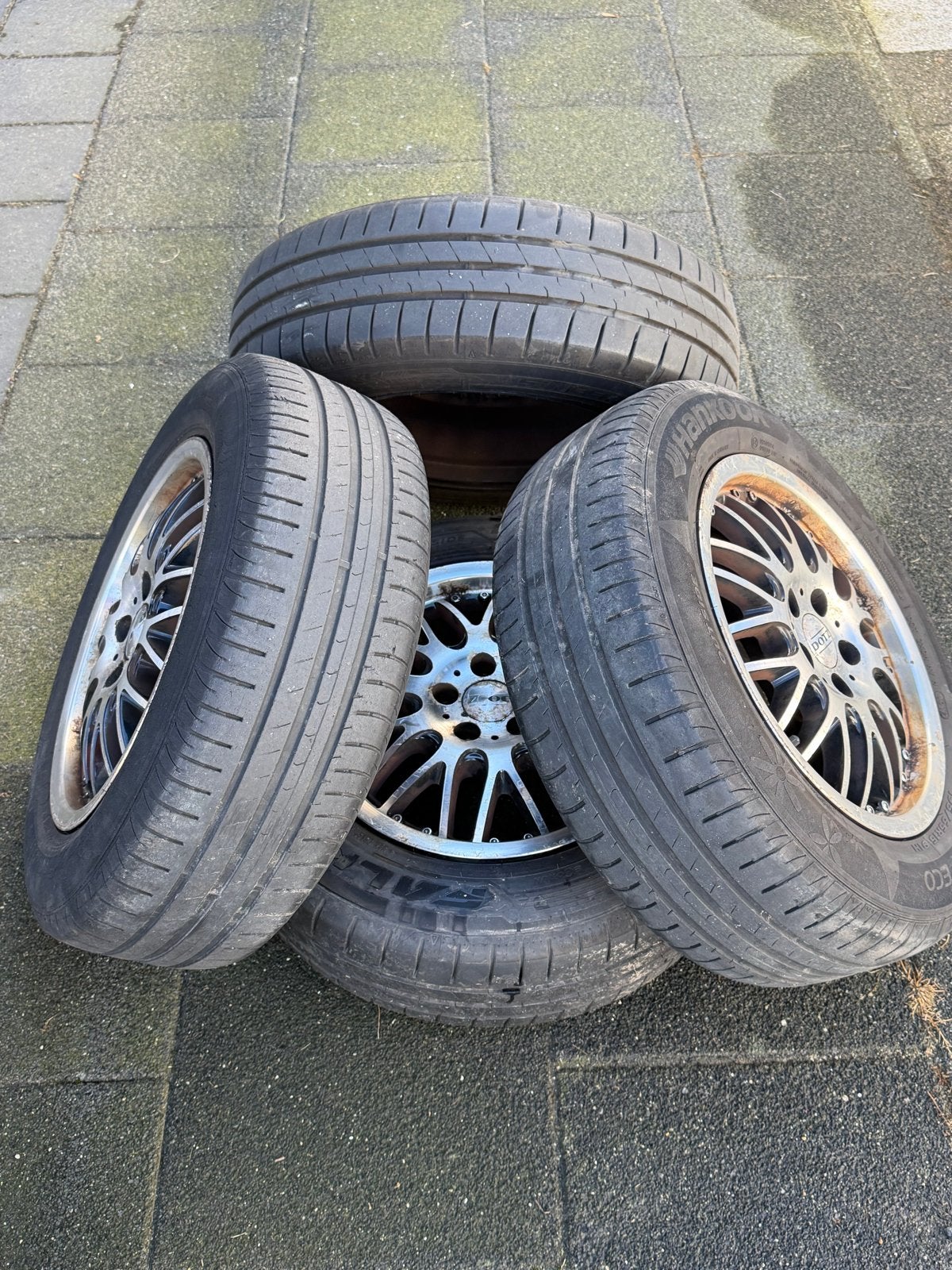 Banden en velgen 5x100, Ophalen of Verzenden, Gebruikt