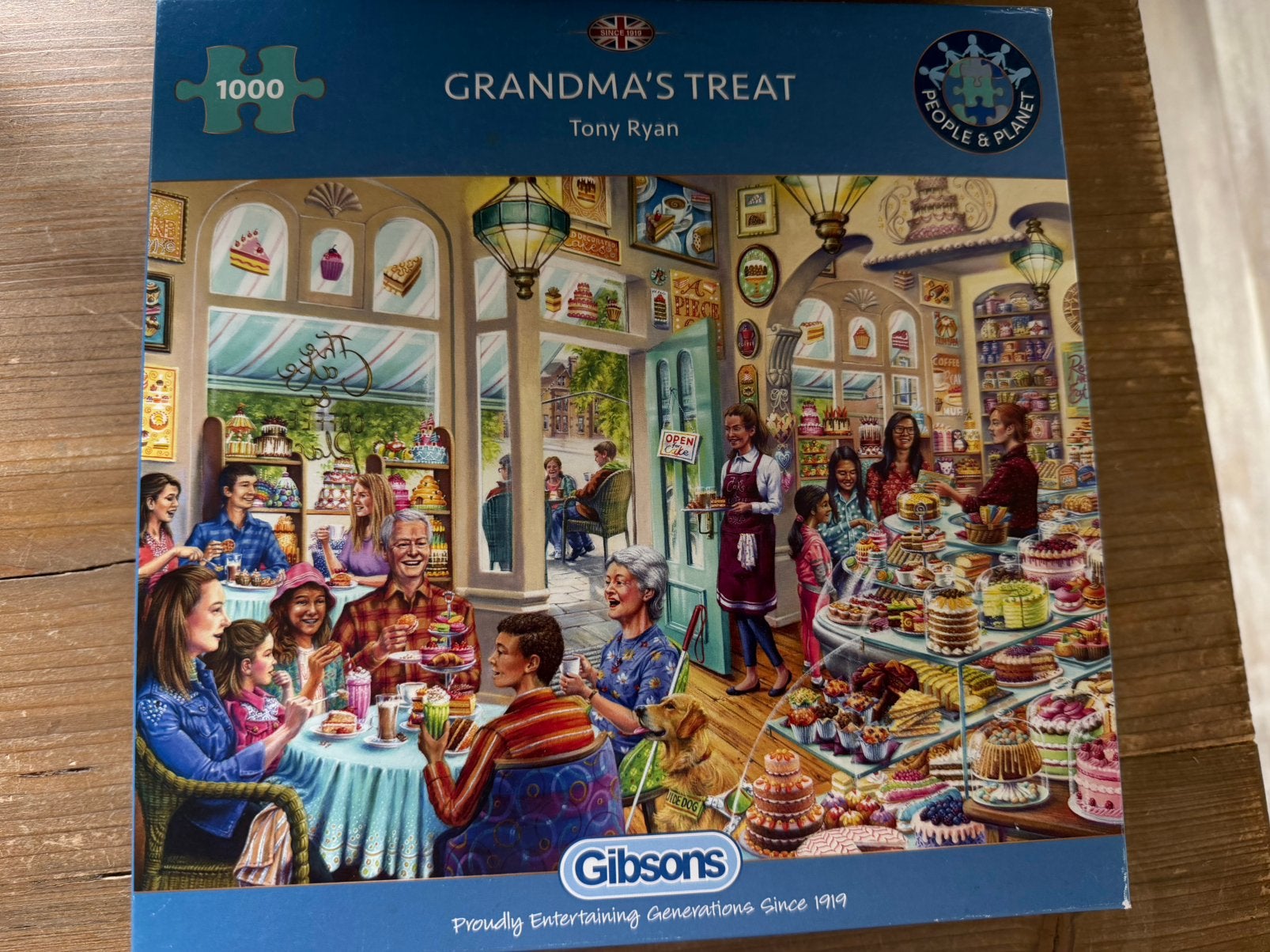 Gibsons Legpuzzel 'Grandma's Treat' 1000 stukjes, Ophalen of Verzenden, 500 t/m 1500 stukjes, Zo goed als nieuw, Legpuzzel