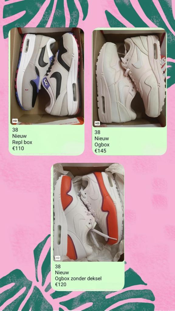 Nike Air Max 1 EU 38 Nieuw, Overige kleuren, ., Nike, Nieuw