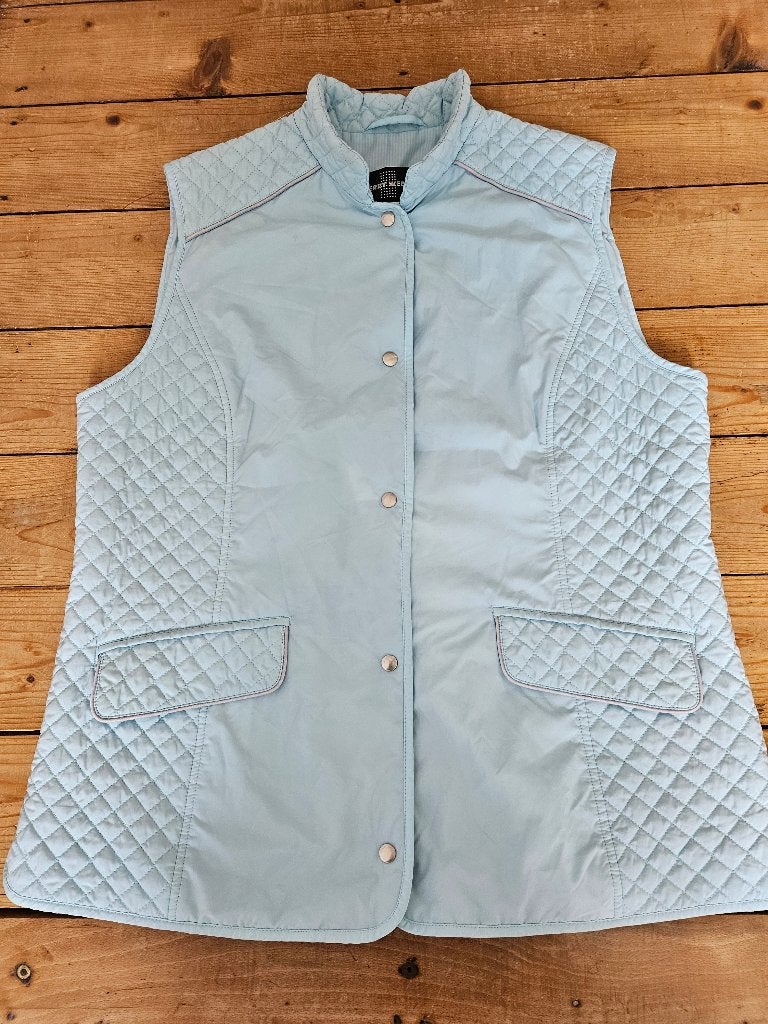 Gerry weber. Bodywarmer zomers. Licht Blauw. Maat 40/42, Kleding | Dames, Maat 38/40 (M), Blauw, Ophalen of Verzenden, Gedragen