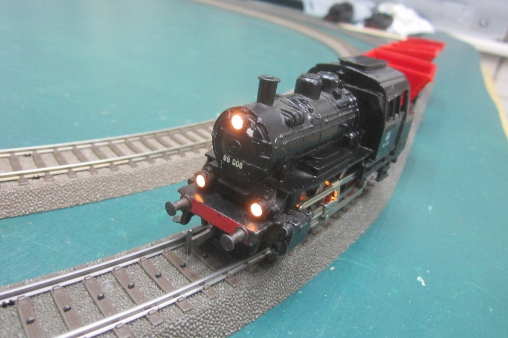 marklin loc 89 006 en 3 kiepwagons, Wisselstroom, Gebruikt, Locomotief, Ophalen of Verzenden