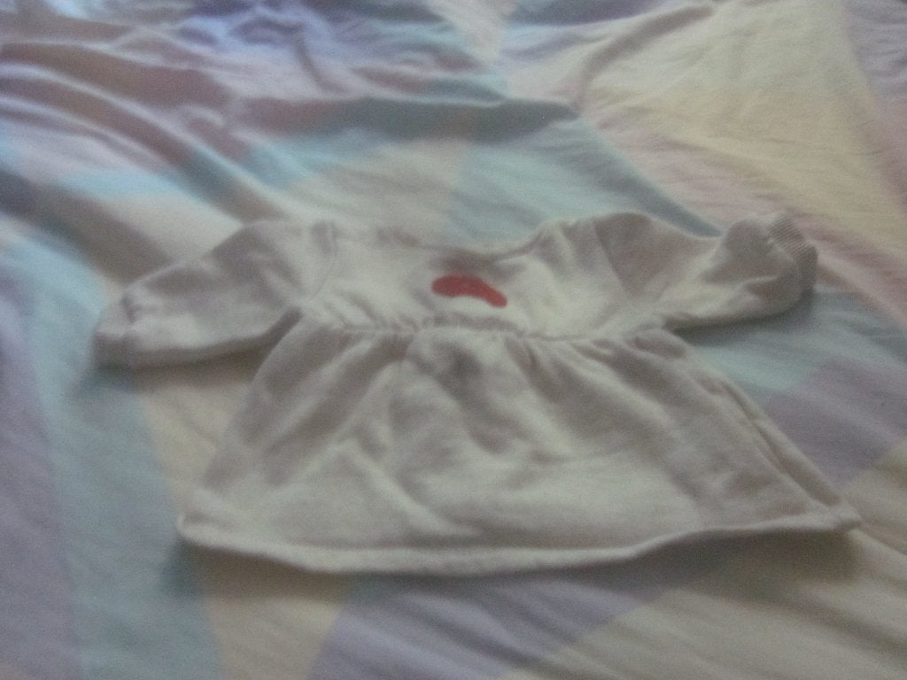 Nw roomkleurig jurkje met rood/witte paddenstoel Kiabi 50/56, Kiabi, Meisje, Jurkje of Rokje, Nieuw