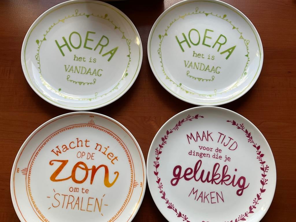 Maaslander ontbijtborden, Ophalen of Verzenden, Zo goed als nieuw
