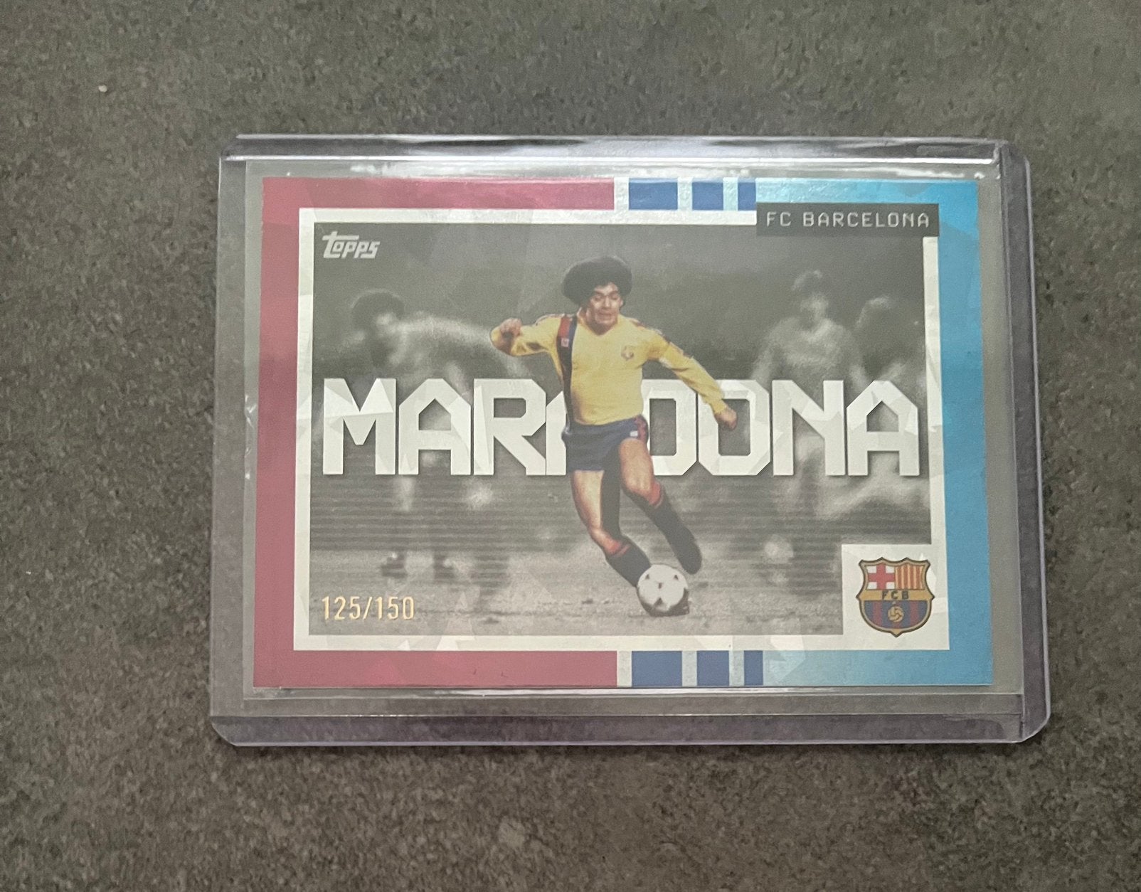 Topps FC Barcelona Team Set 2025-26 Diego Maradona /150, Verzenden, Zo goed als nieuw, Plaatje