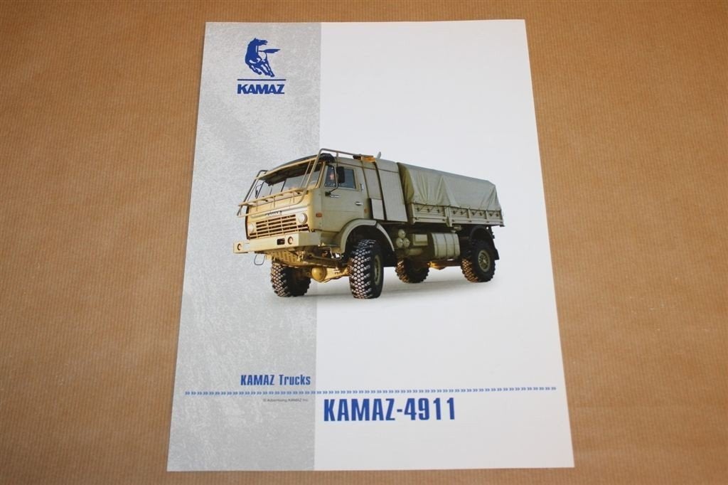 Kamaz Trucks - Kamaz - 4911 - Vrachtwagenfolder, Ophalen of Verzenden, Zo goed als nieuw, Overige merken