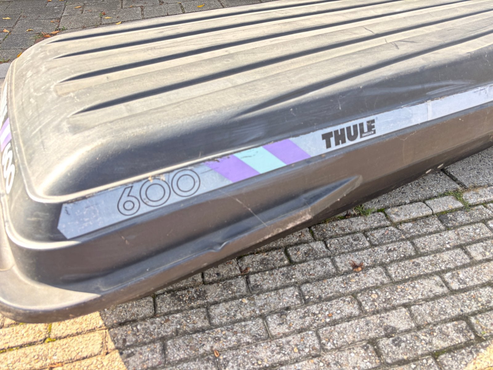 Thule 600 dakkoffer / skibox - incl. T-track bevestiging, Ophalen, Gebruikt