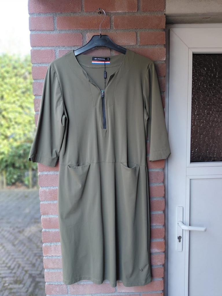 My pasion groen travelstof tuniek maat m ongedragen, Ophalen of Verzenden, Zo goed als nieuw, Groen, Boven de knie