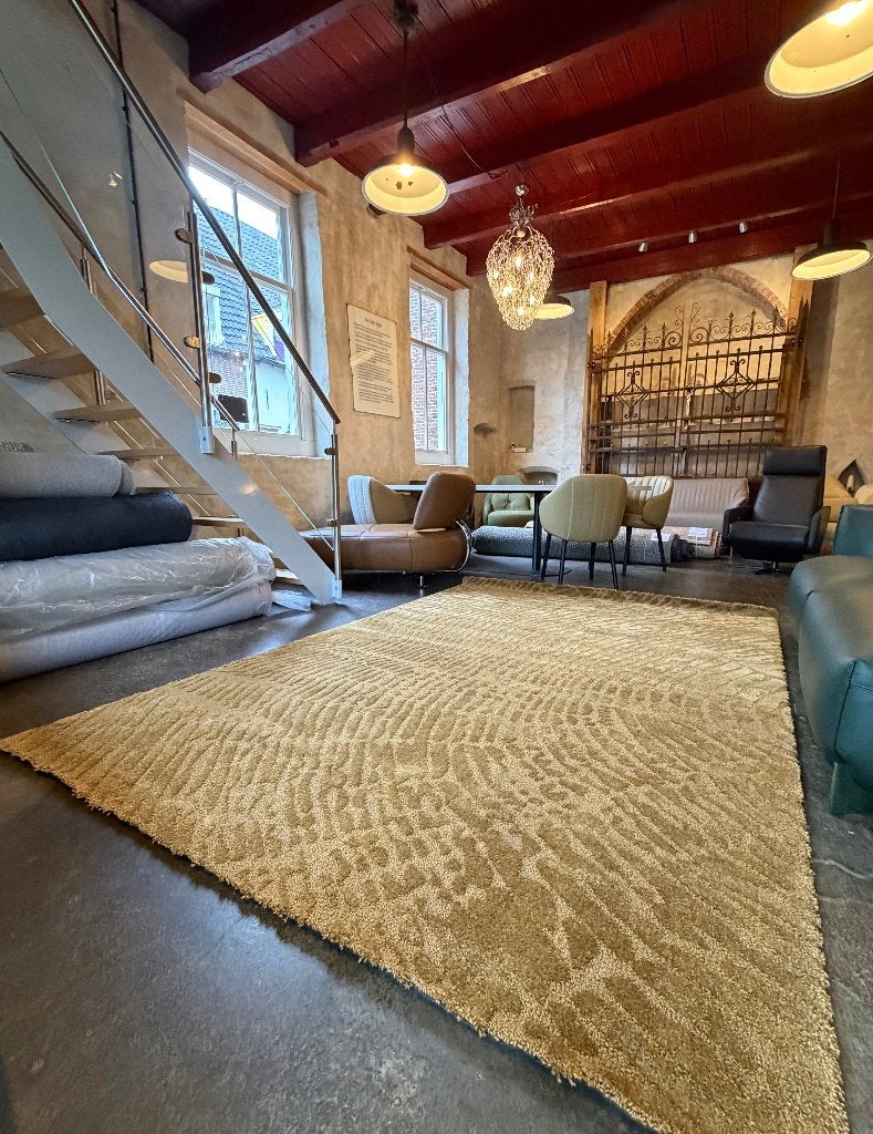 SALE Brink en Campman tapijt Twinset Gold 200 x 300, Ophalen, 200 cm of meer, Rechthoekig, Nieuw