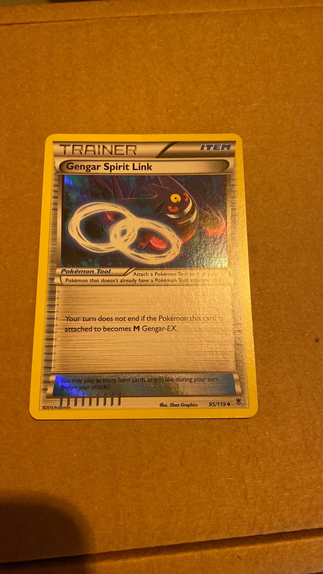 Gengar spirit link 95/119 reverse holo phantom forces, Ophalen of Verzenden, Zo goed als nieuw