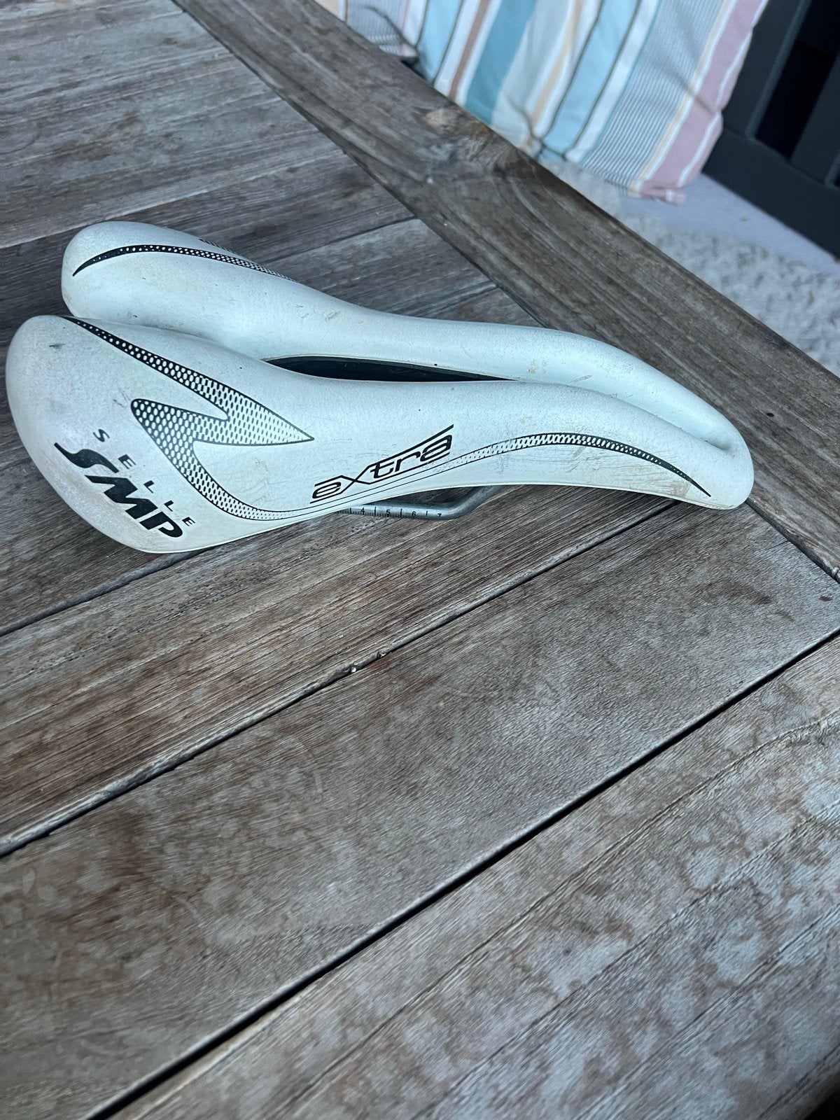 Selle SMP Extra fietszadel - Wit, Fietsen en Brommers, Gebruikt, Kunststof, Ophalen of Verzenden, Zadel
