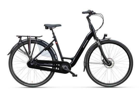 BATAVUS Finez N7 Lageinstap Zwart Glans 57cm, Ophalen, -, -, Versnellingen