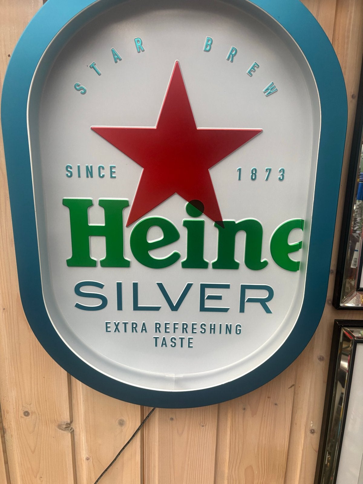 Heineken Silver LED Lichtreclame / Lichtbak, Overige merken, Kunststof, Meerkleurig, Overige fittingen