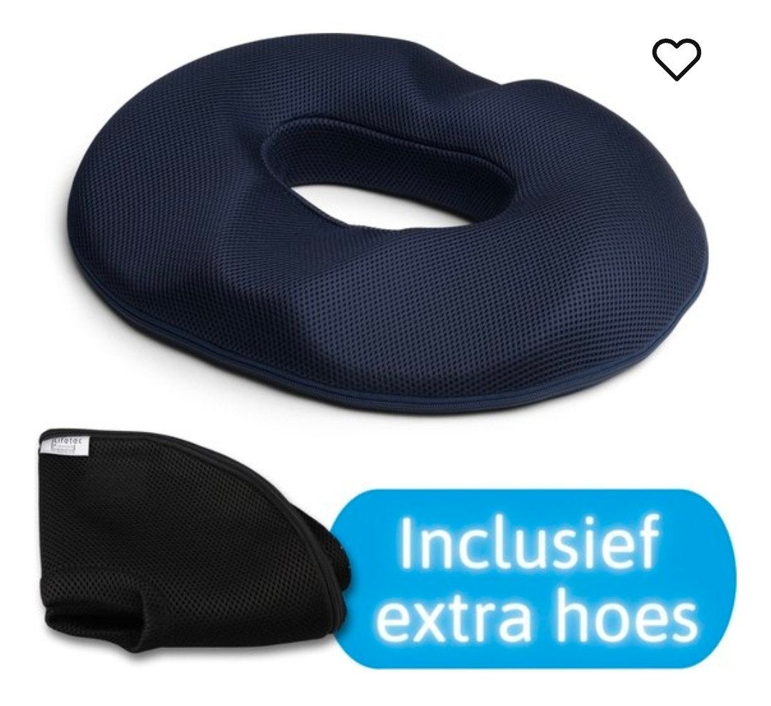 Lifetec Premium orthopedisch ringkussen / donut zitkussen, Sport en Fitness, Ophalen of Verzenden, Zo goed als nieuw, Overige typen