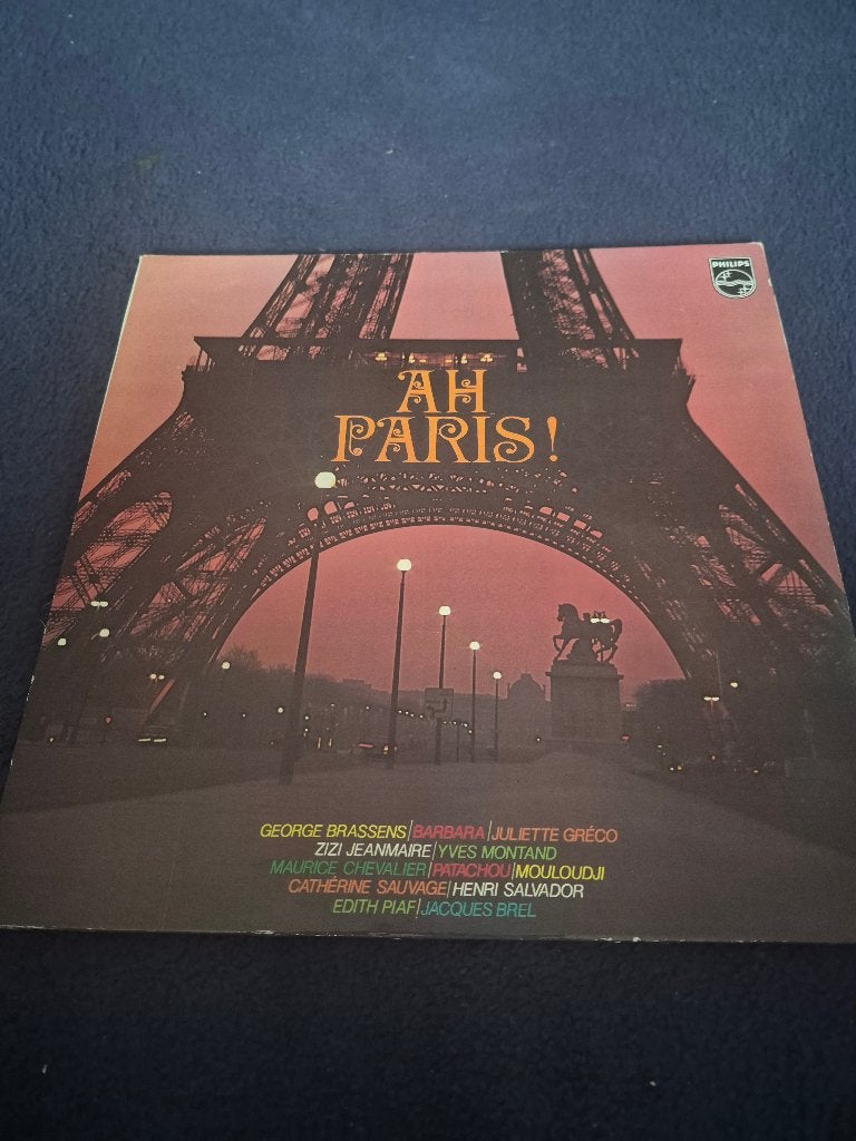 Ah, Paris! O.a. Edith Piaf, Jacques Brel, Ophalen, 1970 - 1979, Gebruikt, 12 inch