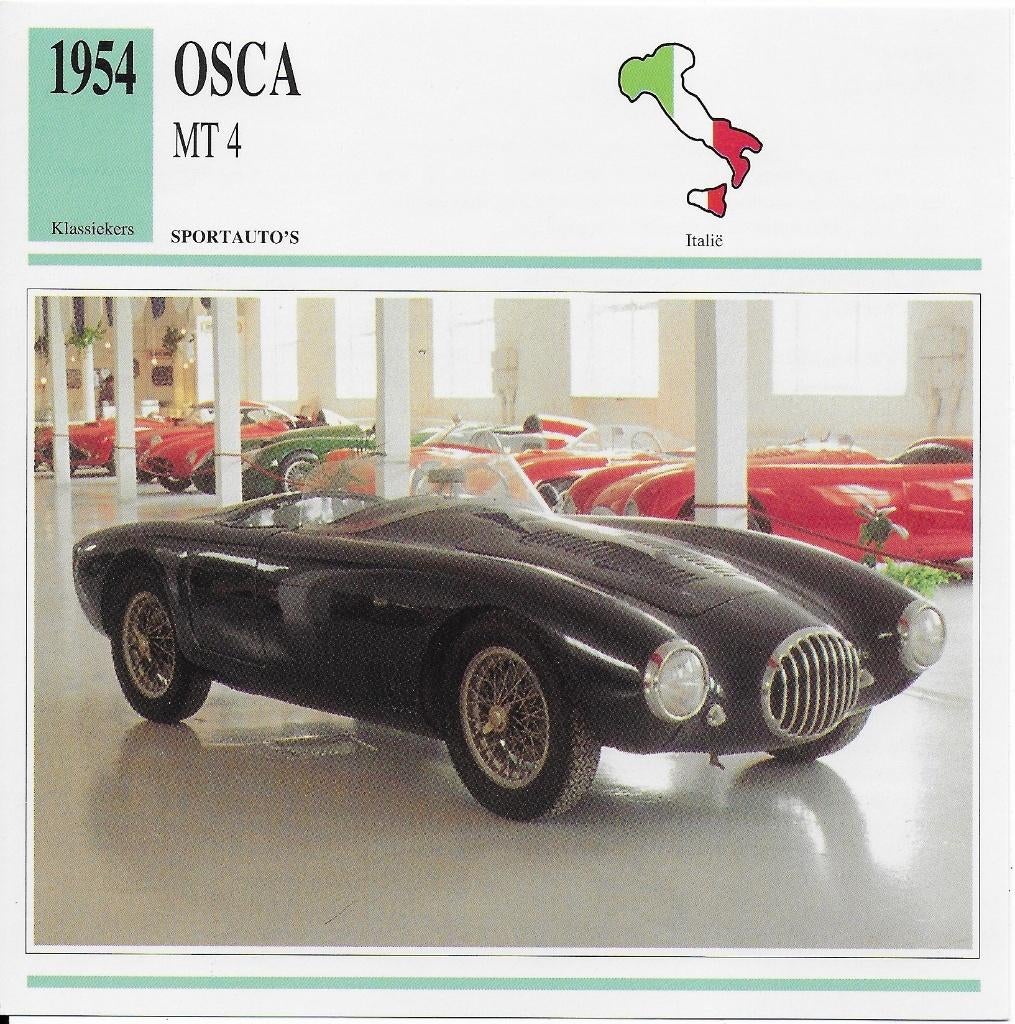 Ma885 autokaart osca mt4 ( 1954 ), Ophalen of Verzenden, Zo goed als nieuw, Auto's
