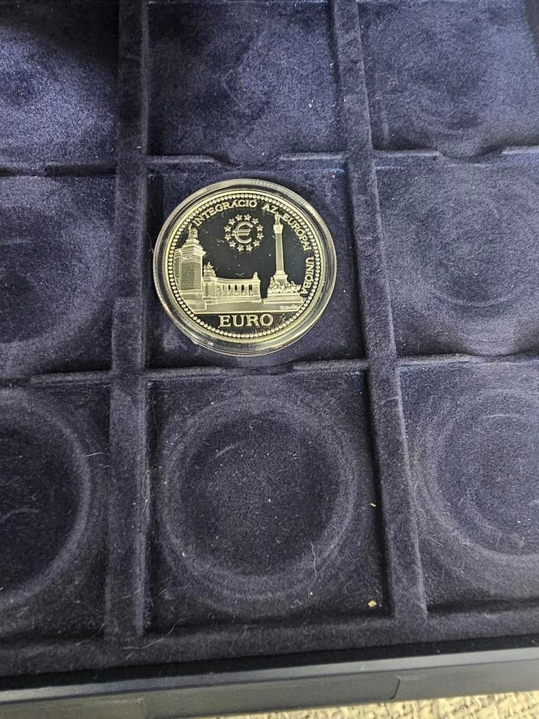 Zilveren Hongaarse Proof Munt 2000 Forint 1998, Ophalen of Verzenden, Hongarije, Losse munt, Zilver