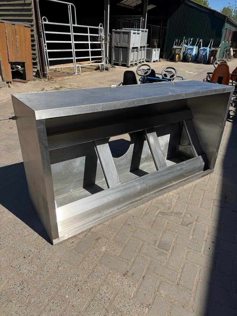RVS afzuigkap horeca 200x100x55 cm - opknapper, Witgoed en Apparatuur, Ophalen, Gebruikt, Vrijstaand, Overige typen