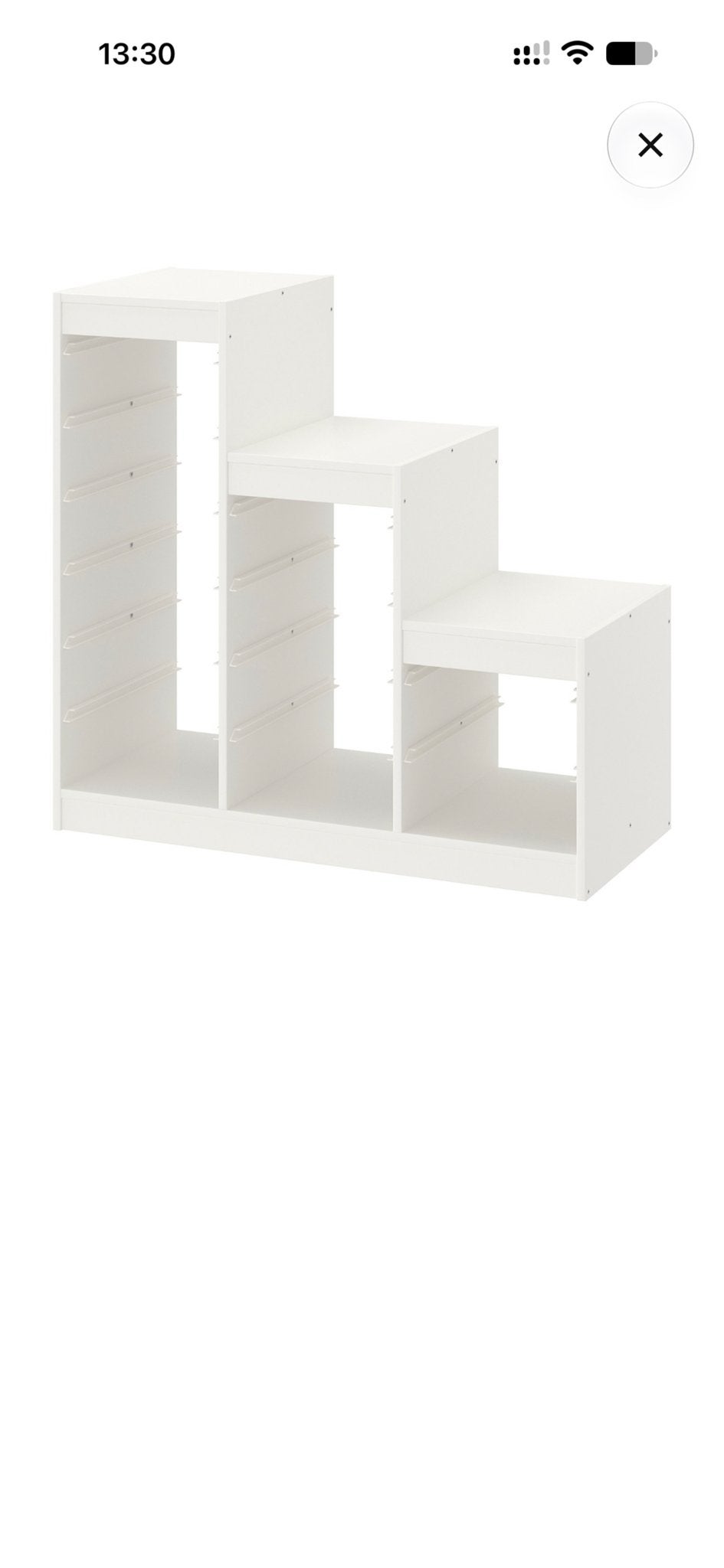 Trofast (Ikea) opbergmeubel wit zonder bakken, Ophalen, Gebruikt