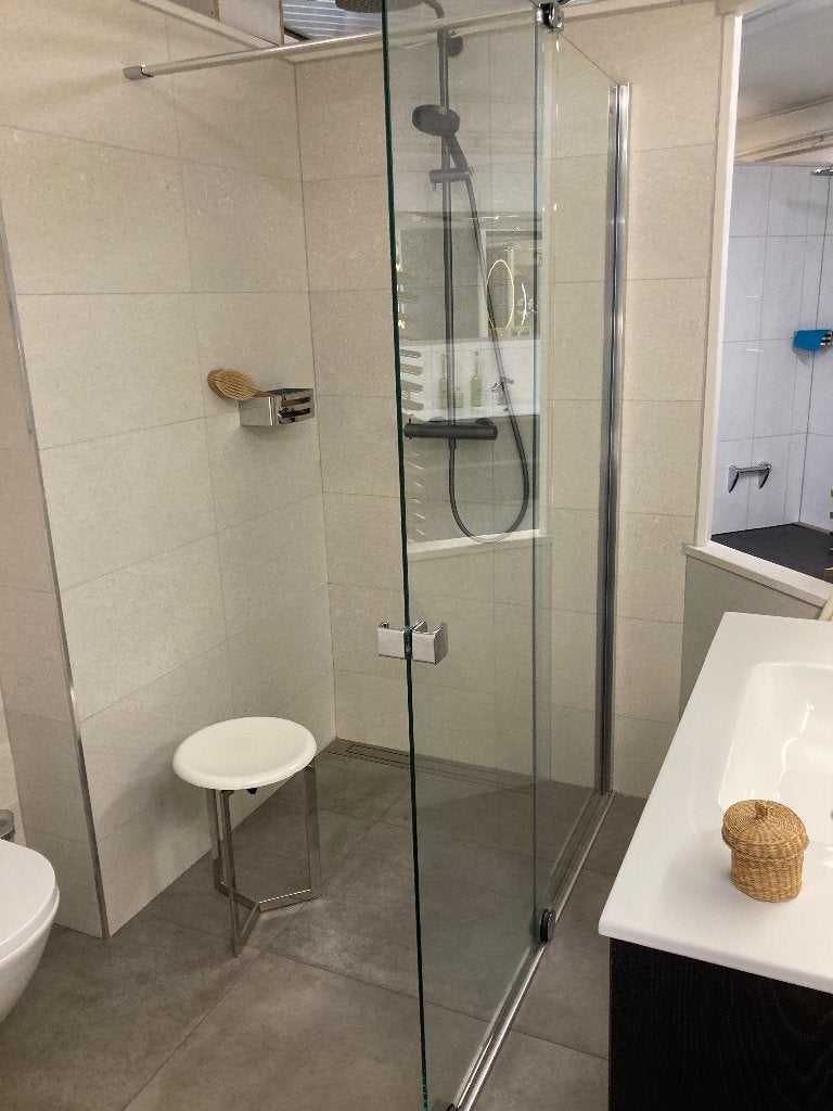 SHOWROOMOPRUIMING: Chromen Douche Schuif Deur, Ophalen, 120 cm of meer, Overige typen, Schuifdeur